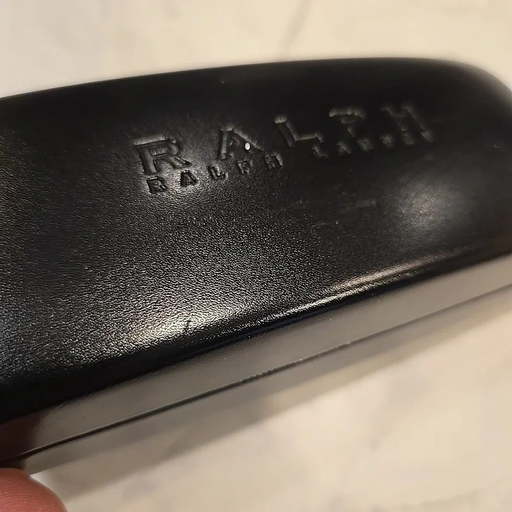 Ralph Lauren Black Hard Shell Eyeglasses/Sunglasses Case Free Shipping‎